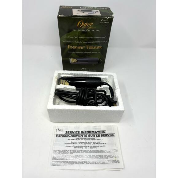 Oster Whisper Quiet Finisher Trimmer/Clipper w/BLADE Animal GROOMING With Box - Picture 2 of 11